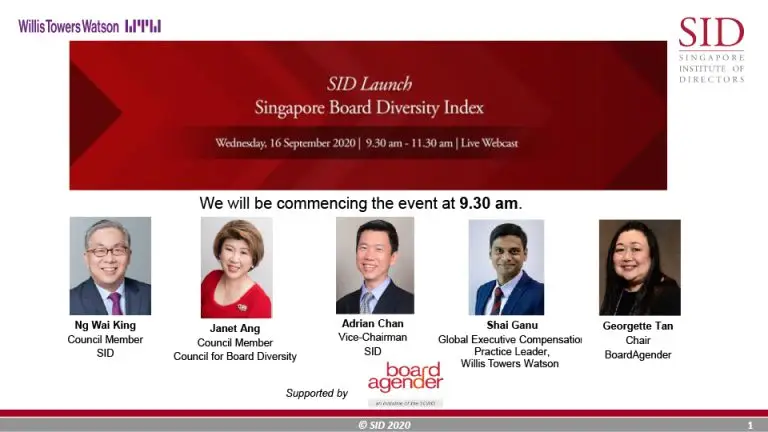 SGBoardDiversityIndex finalslides 16Sep2020 1